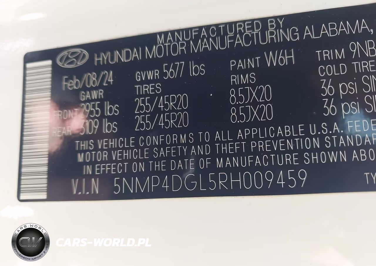 2024 Hyundai Santa Fe Limited VIN:5NMP4DGL5RH009459 - 9