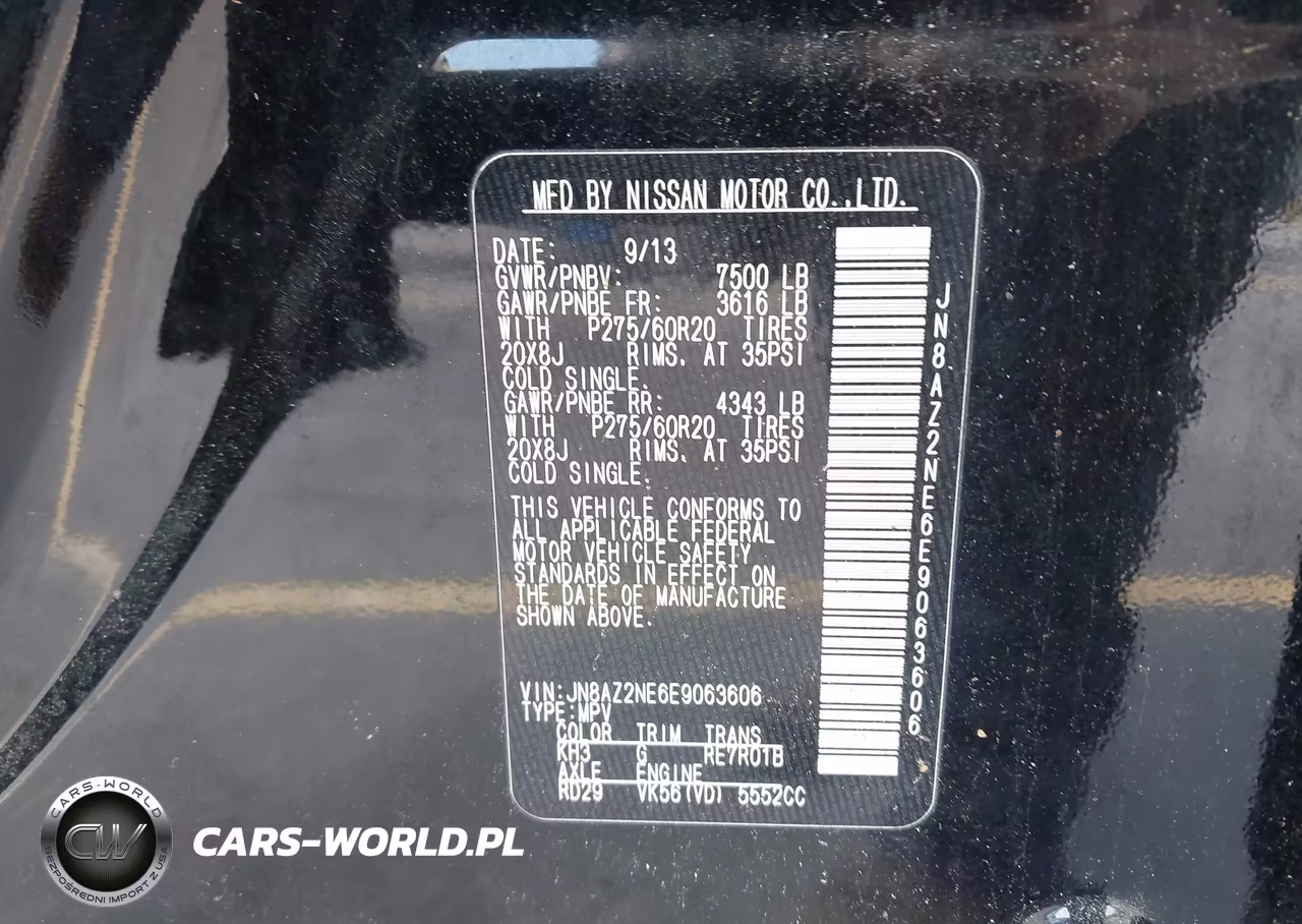 2014 Infiniti Qx80 VIN:JN8AZ2NE6E9063606 - 9