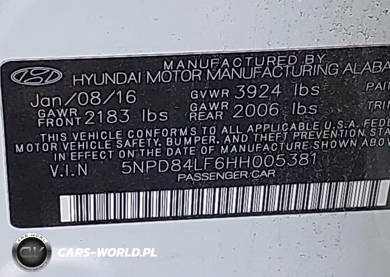 2017 Hyundai Elantra Limited VIN:5NPD84LF6HH005381 - 9