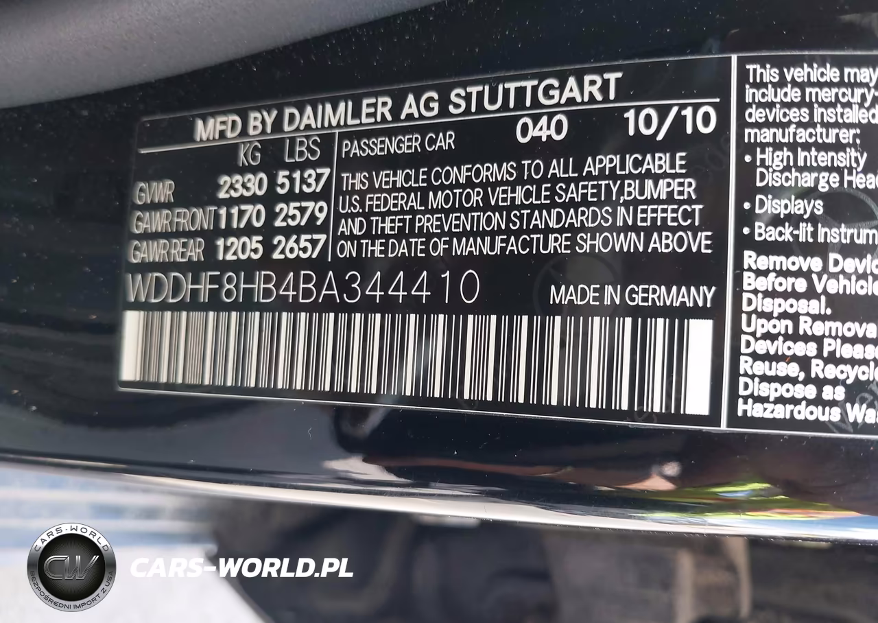 2011 Mercedes-Benz E 350 4Matic VIN:WDDHF8HB4BA344410 - 9