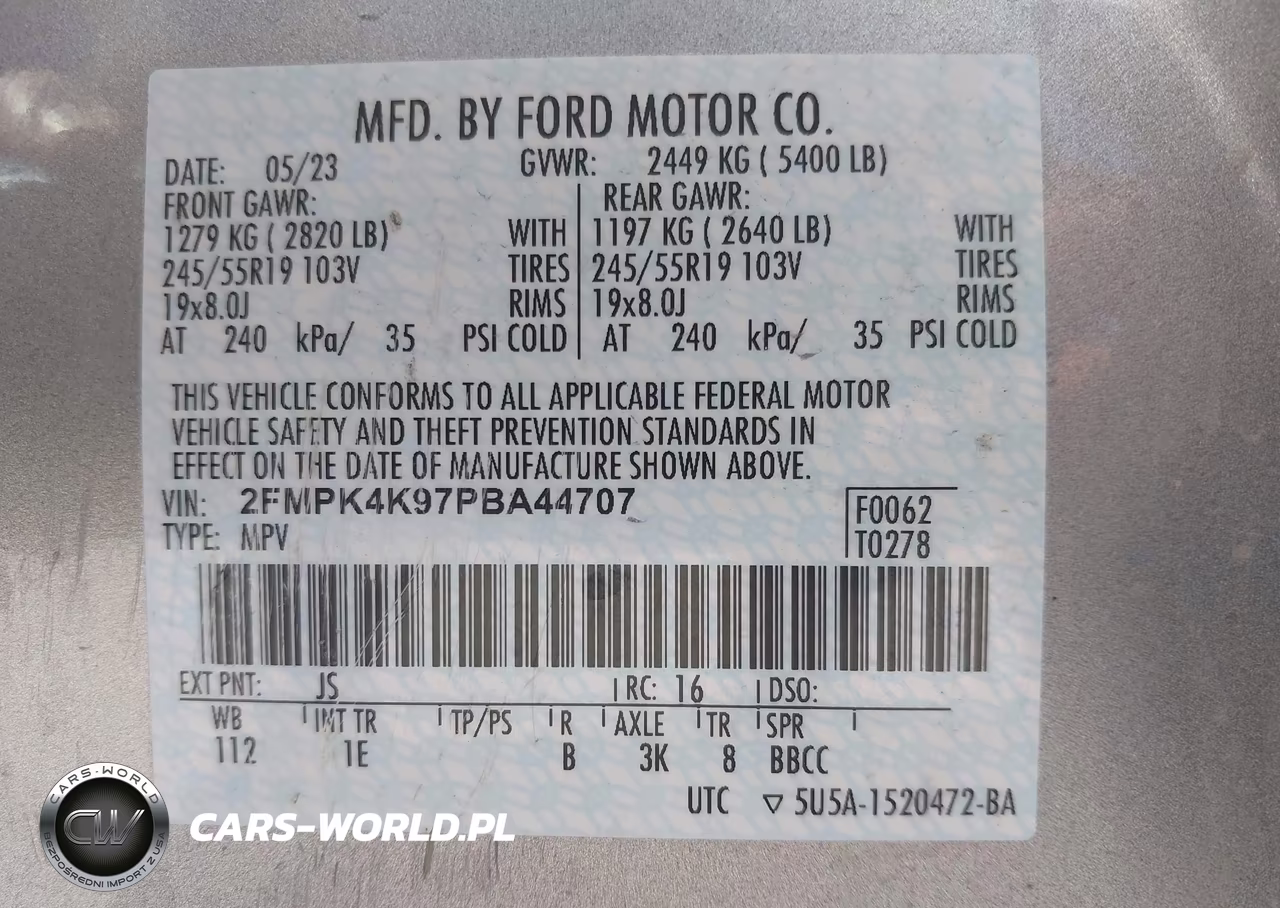 2023 Ford Edge Titanium VIN:2FMPK4K97PBA44707 - 9