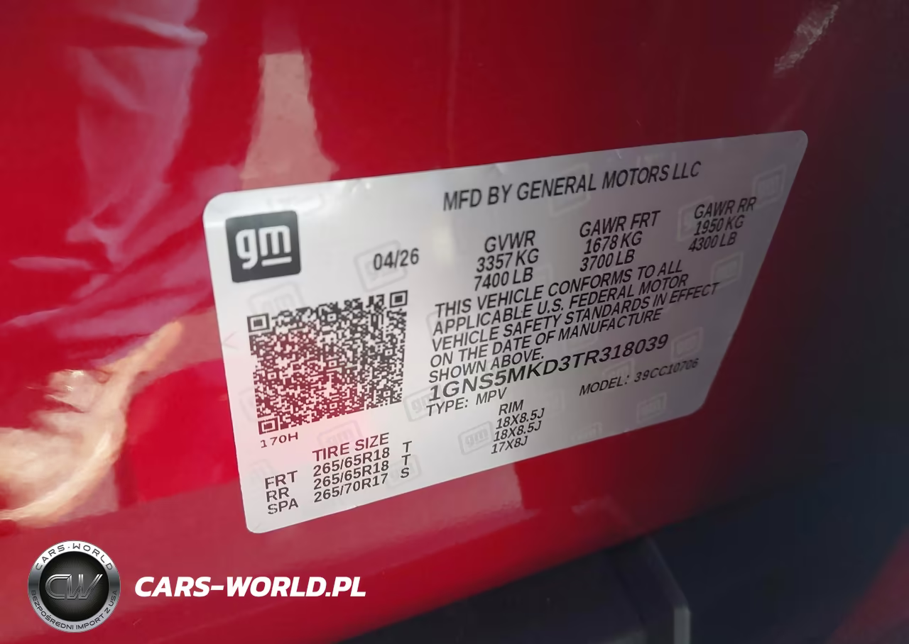 2026 Chevrolet Tahoe Ls VIN:1GNS5MKD3TR318039 - 9
