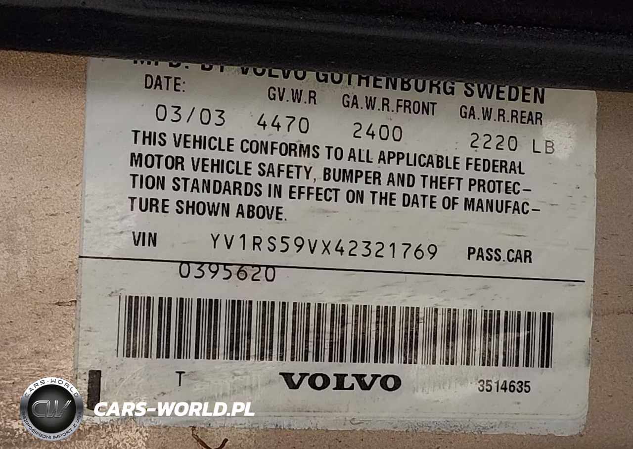2004 Volvo S60 2.5T VIN:YV1RS59VX42321769 - 9