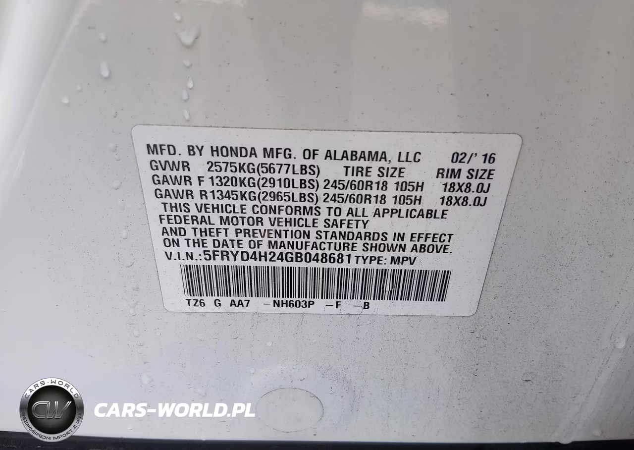2016 Acura Mdx Acurawatch Plus Package VIN:5FRYD4H24GB048681 - 9