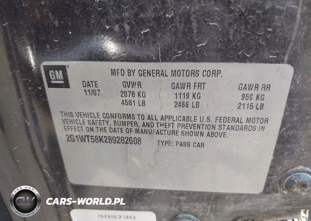 2008 Chevrolet Impala Lt VIN:2G1WT58K289282608 - 9