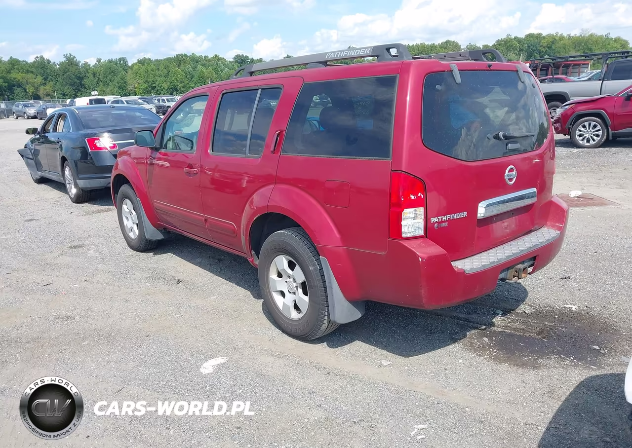 2007 Nissan Pathfinder S VIN:5N1AR18W77C647833 - 3