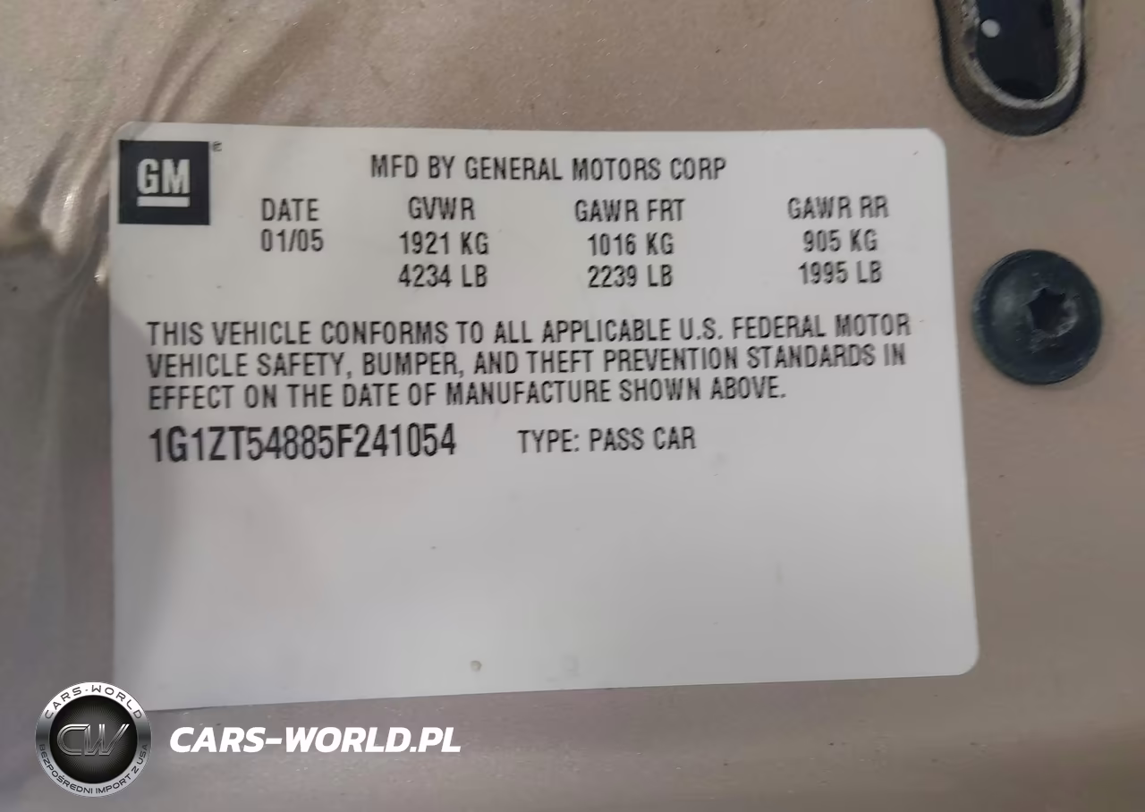 2005 Chevrolet Malibu Ls VIN:1G1ZT54885F241054 - 9