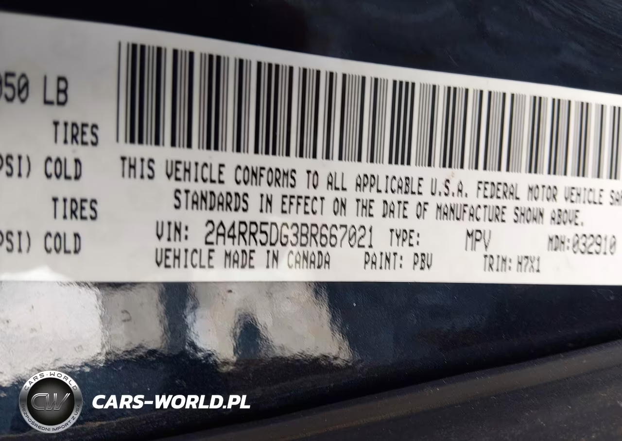 2011 Chrysler Town & Country Touring VIN:2A4RR5DG3BR667021 - 9