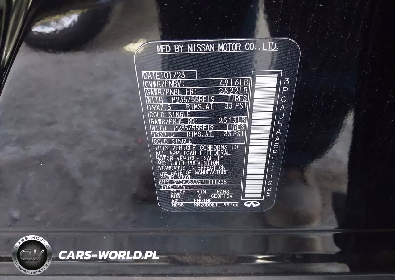 2023 Infiniti Qx50 Pure VIN:3PCAJ5AA5PF111225 - 9