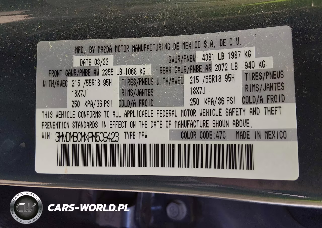 2023 Mazda Cx-30 2.5 S Carbon Edition VIN:3MVDMBCMXPM509423 - 9