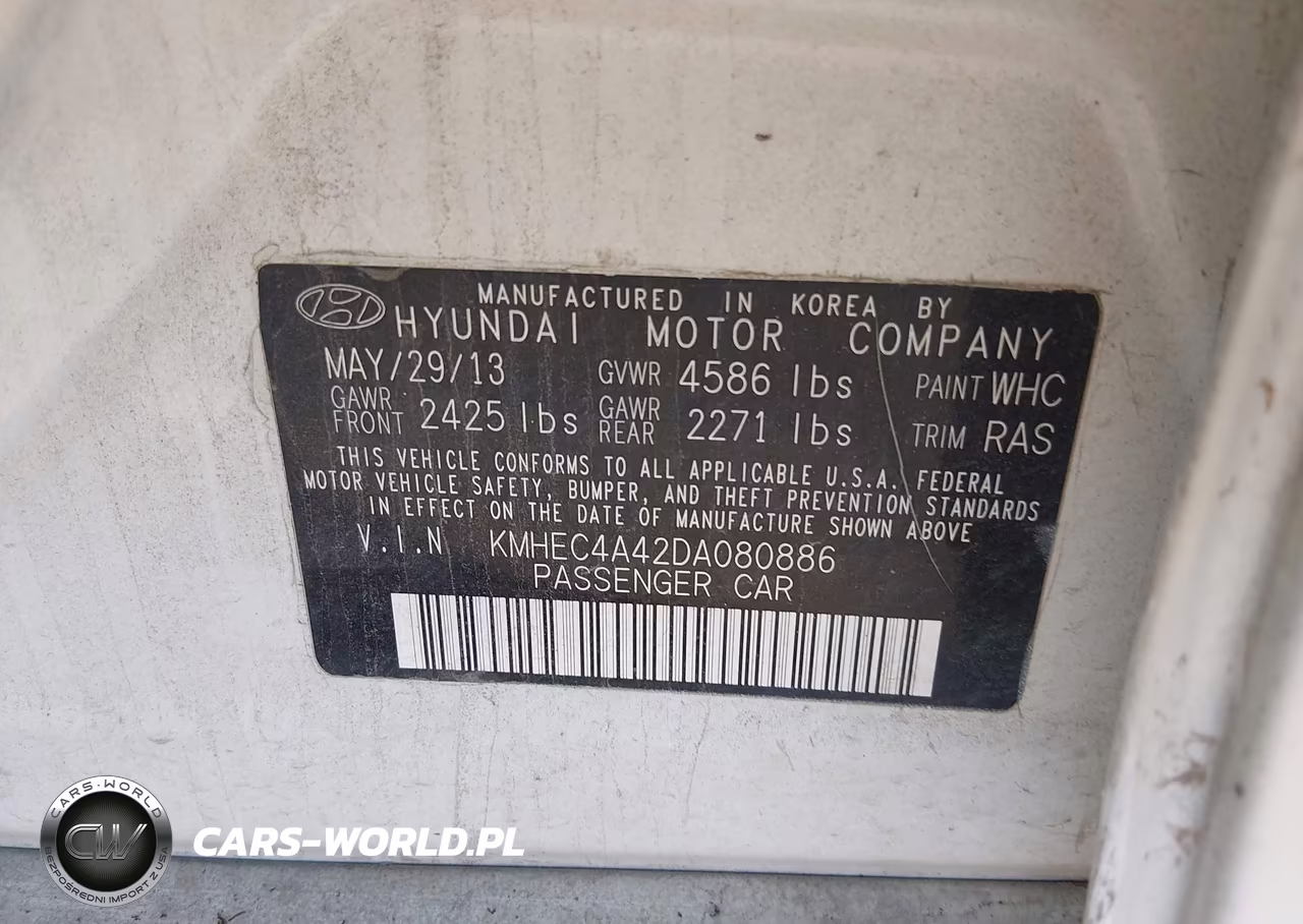 2013 Hyundai Sonata Hybrid Limited VIN:KMHEC4A42DA080886 - 9