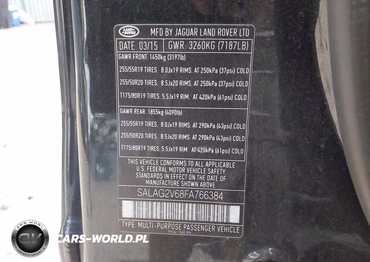 2015 Land Rover Lr4 VIN:SALAG2V68FA766384 - 9