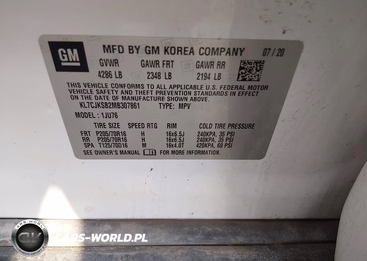2021 Chevrolet Trax Fwd Ls VIN:KL7CJKSB2MB307861 - 9