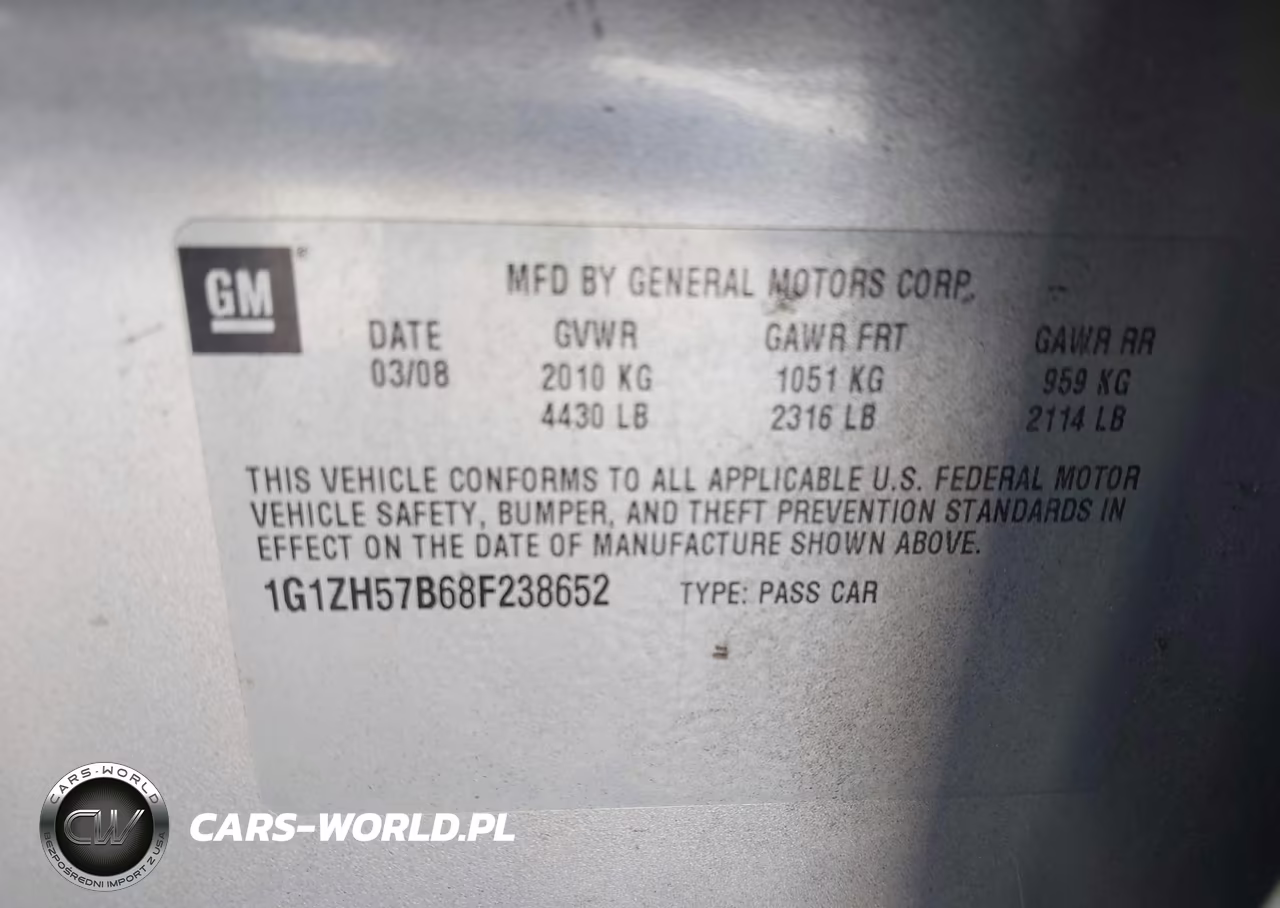 2008 Chevrolet Malibu Lt VIN:1G1ZH57B68F238652 - 9