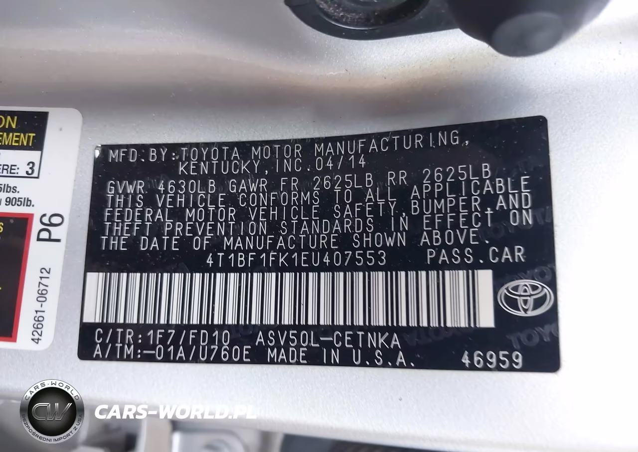 2014 Toyota Camry Le VIN:4T1BF1FK1EU407553 - 9
