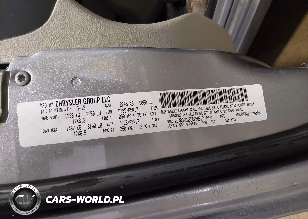 2013 Dodge Grand Caravan Sxt VIN:2C4RDGCG3DR758617 - 9