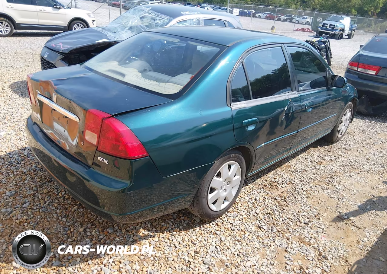 2001 Honda Civic Ex VIN:1HGES26711L054179 - 4
