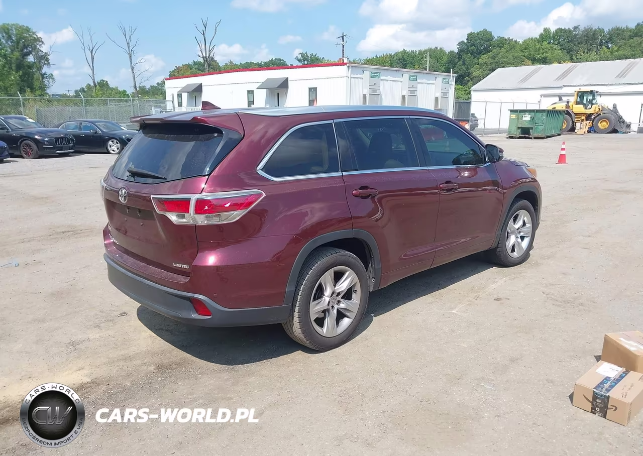 2015 Toyota Highlander Limited Platinum V6 VIN:5TDYKRFH4FS070377 - 4