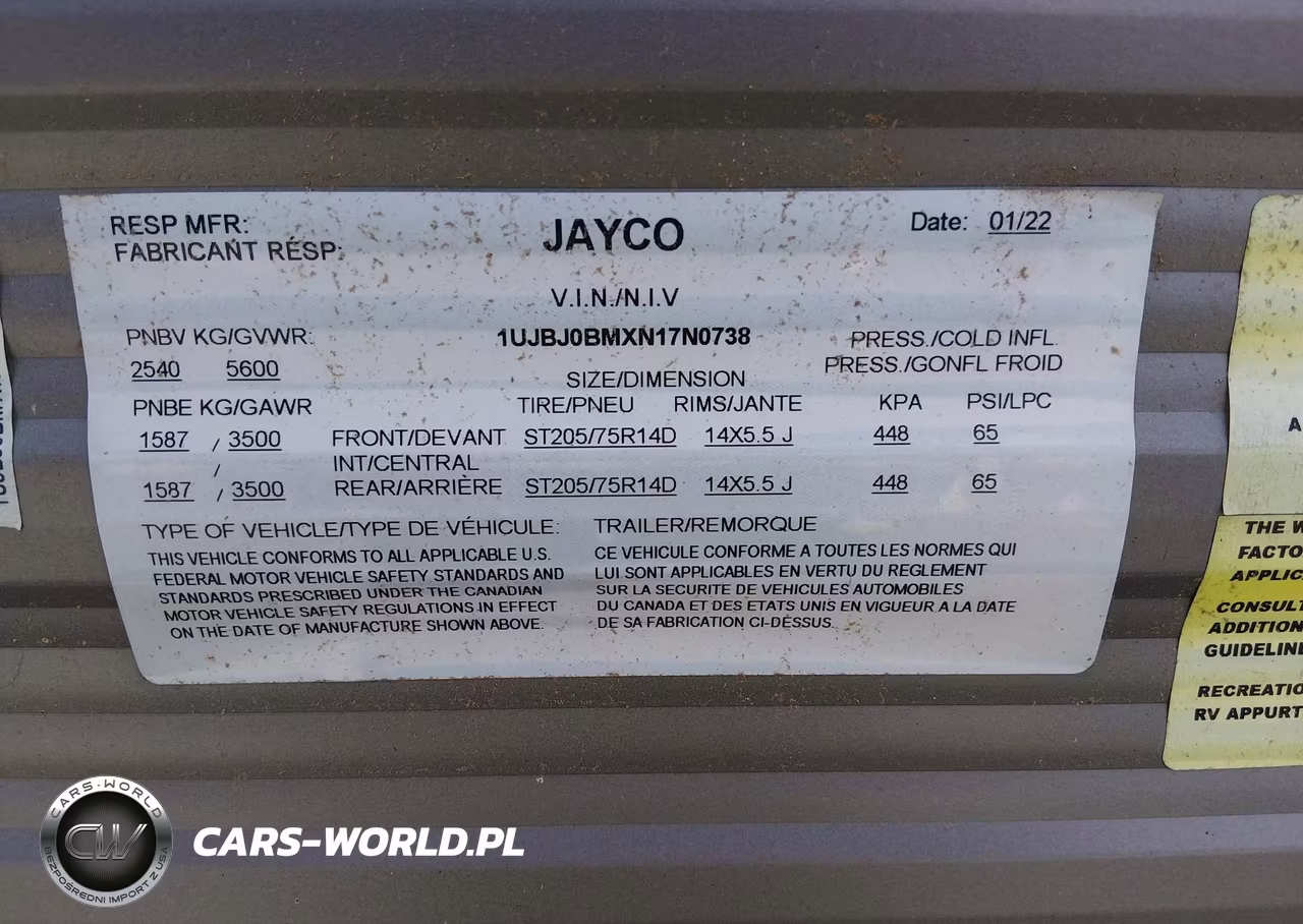 2022 Jayco Other VIN:1UJBJ0BMXN17N0738 - 9