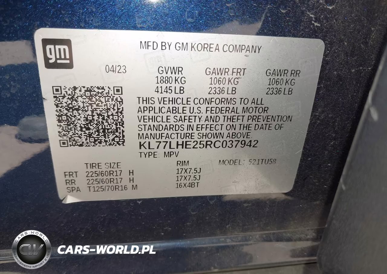 2024 Chevrolet Trax Fwd Lt VIN:KL77LHE25RC037942 - 9