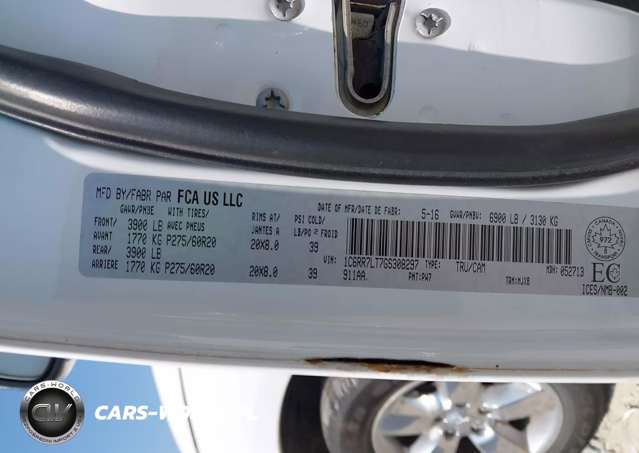 2016 Ram 1500 Slt VIN:1C6RR7LT7GS308297 - 9