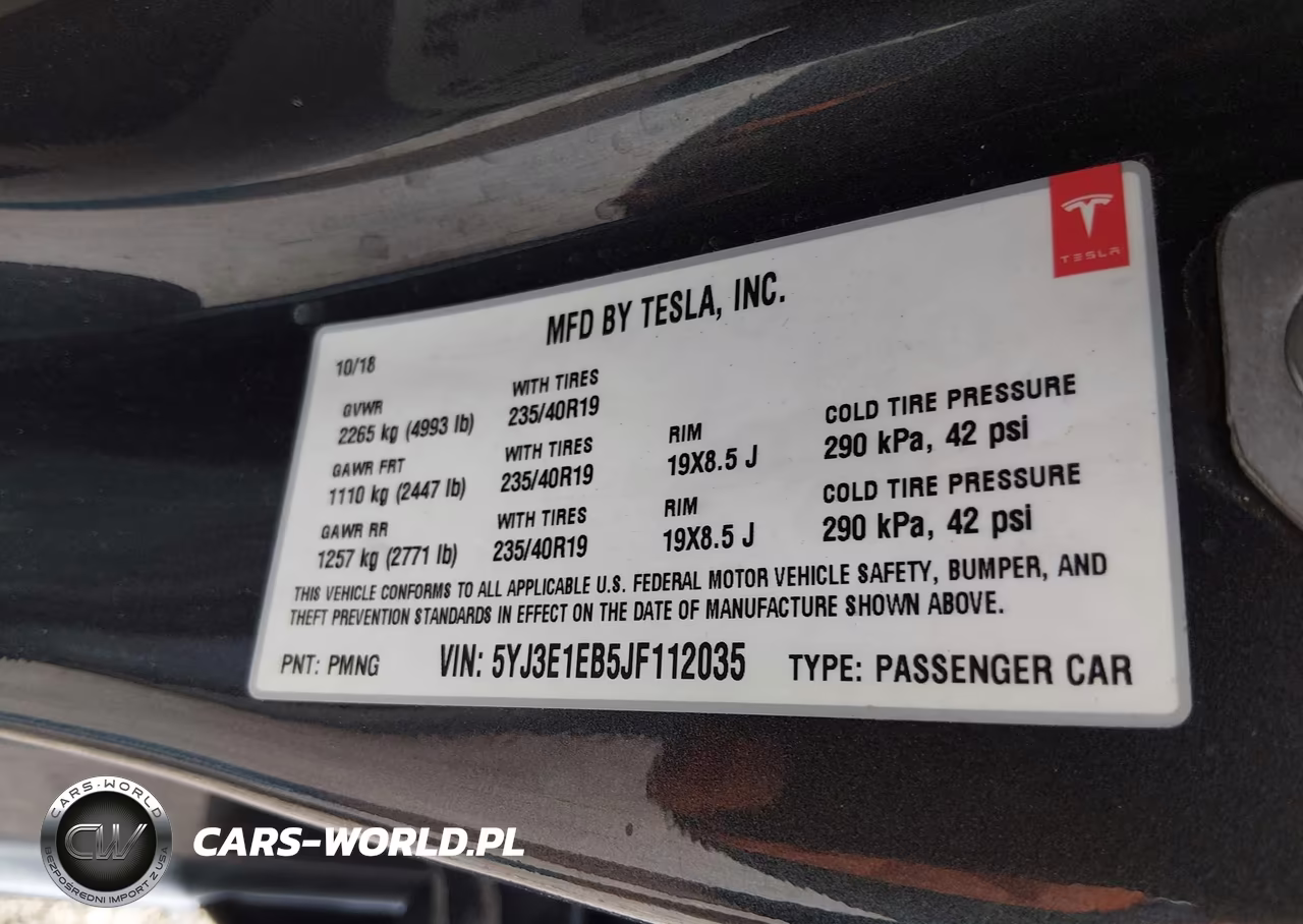 2018 Tesla Model 3 Long Range-Performance VIN:5YJ3E1EB5JF112035 - 9