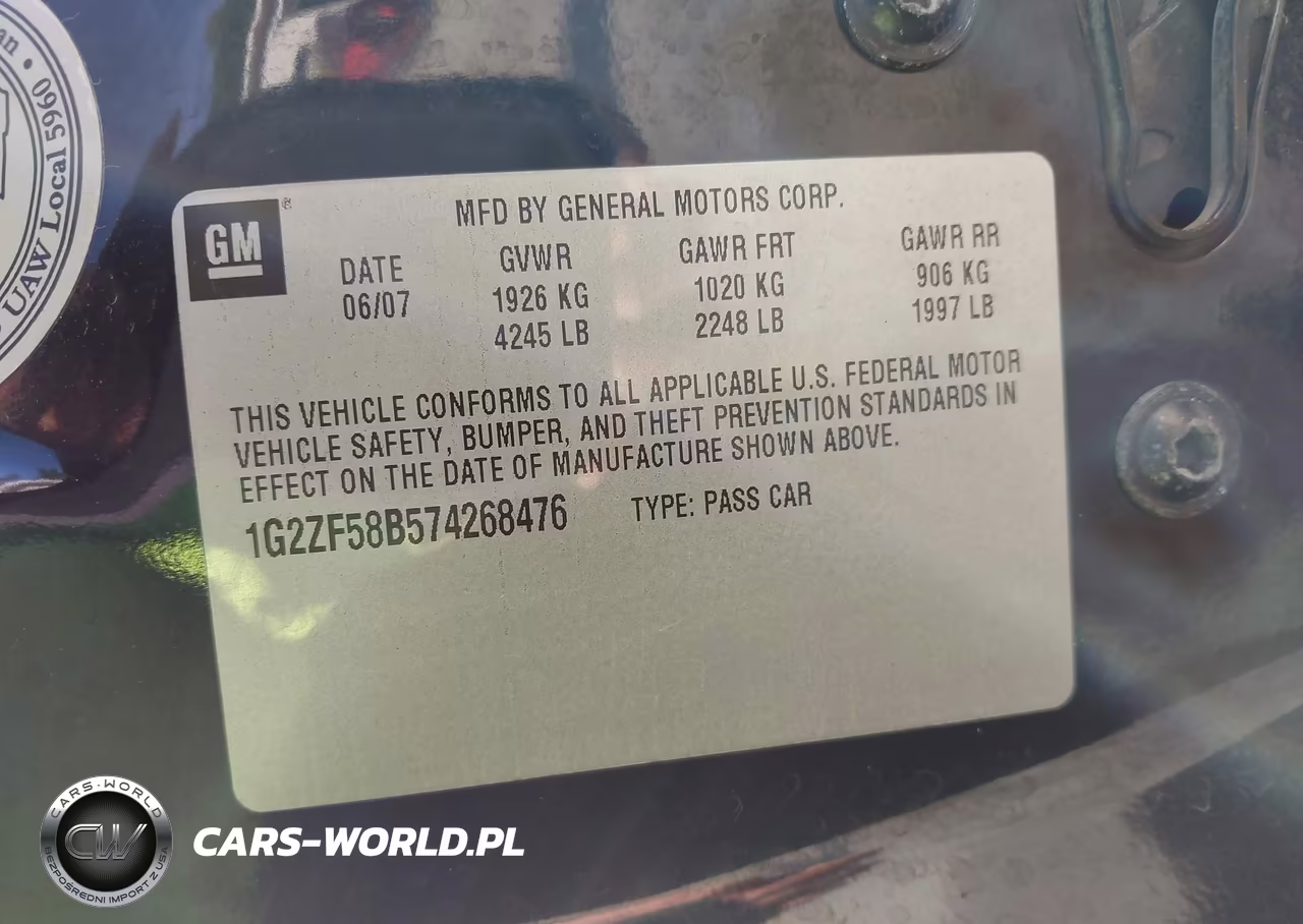2007 Pontiac G6 Value Leader VIN:1G2ZF58B574268476 - 9