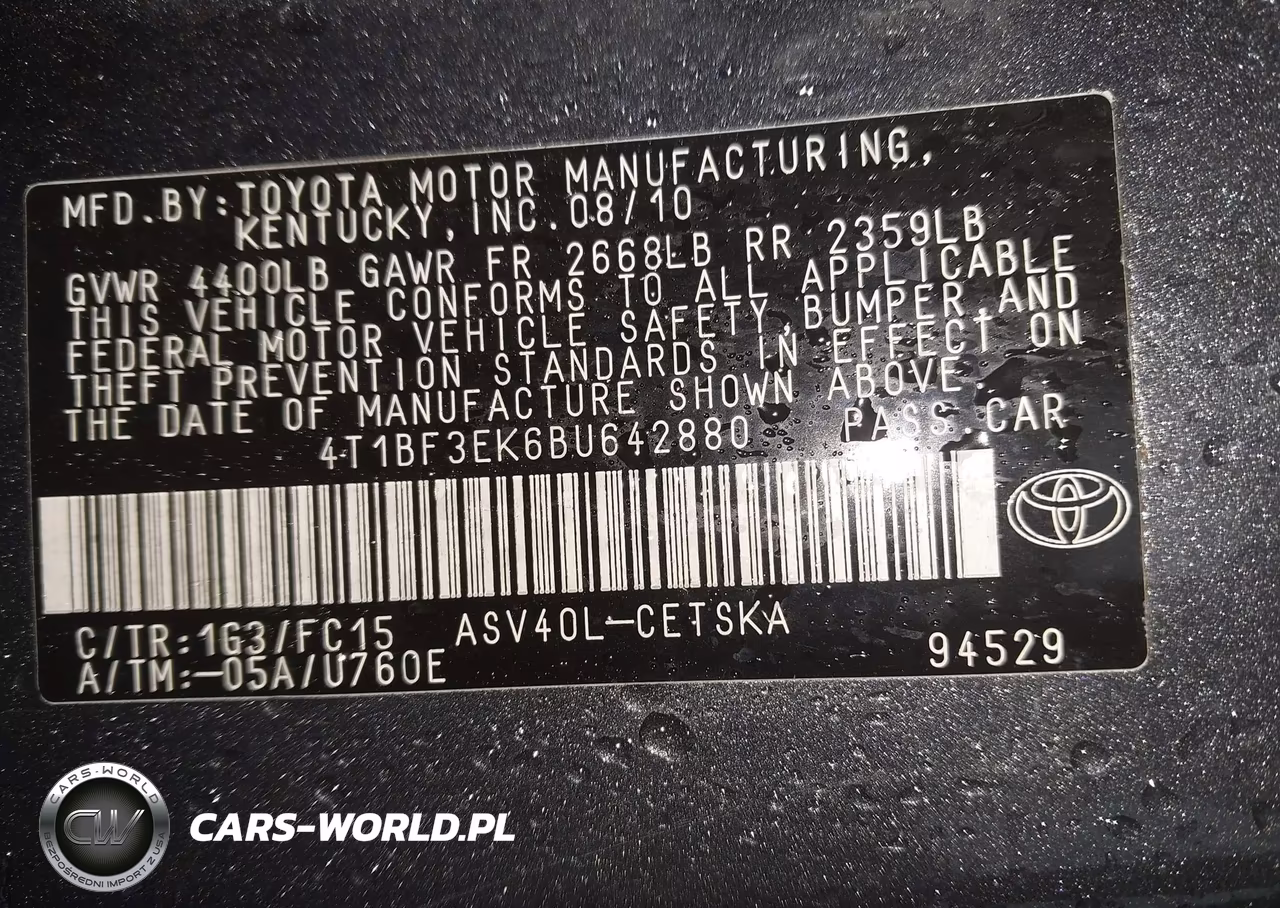 2011 Toyota Camry Se VIN:4T1BF3EK6BU642880 - 9