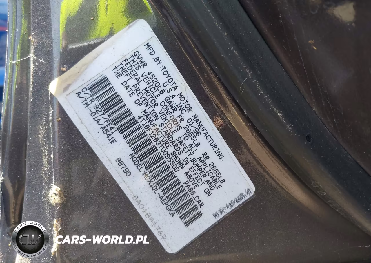 1996 Toyota Avalon Xl-Xls VIN:4T1BF12B3TU095500 - 9