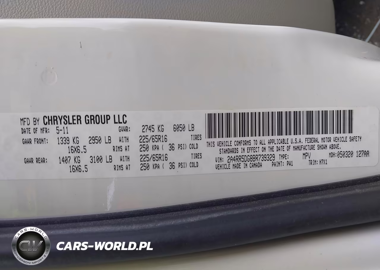 2011 Chrysler Town & Country Touring VIN:2A4RR5DG8BR739329 - 9