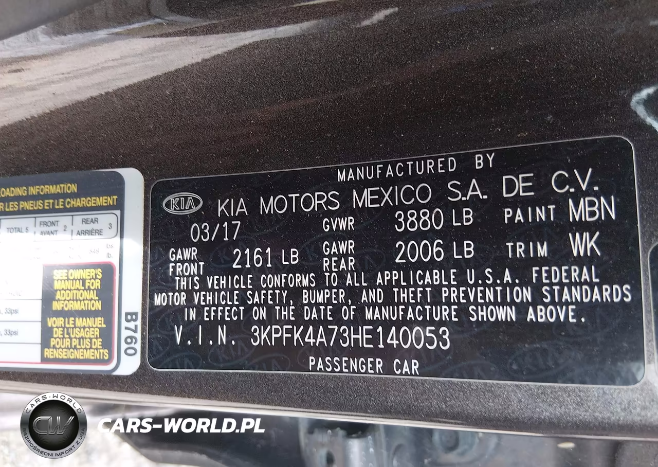 2017 Kia Forte Lx VIN:3KPFK4A73HE140053 - 9