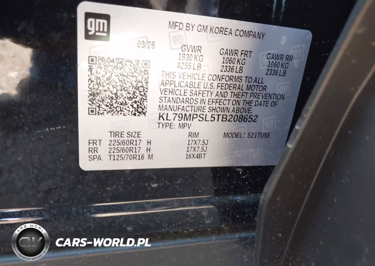 2026 Chevrolet Trailblazer Fwd Lt VIN:KL79MPSL5TB208652 - 9