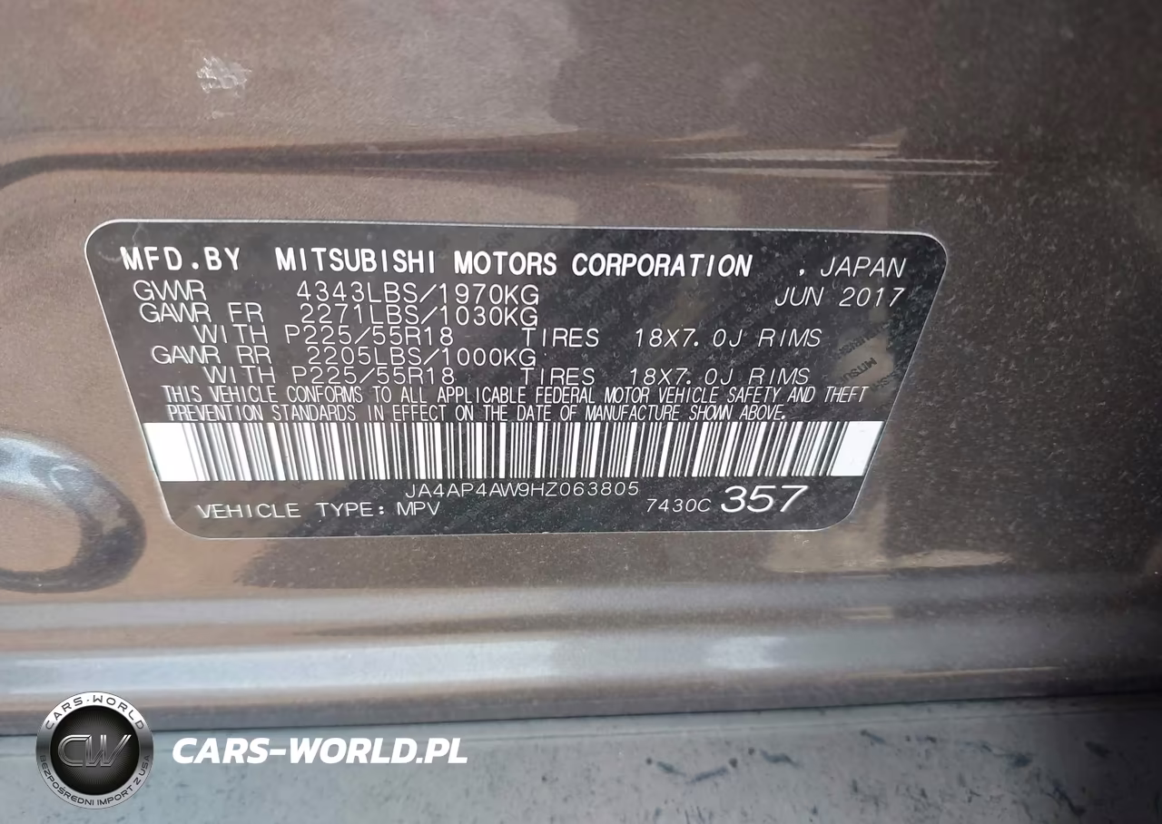 2017 Mitsubishi Outlander Sport 2.4 Sel VIN:JA4AP4AW9HZ063805 - 9