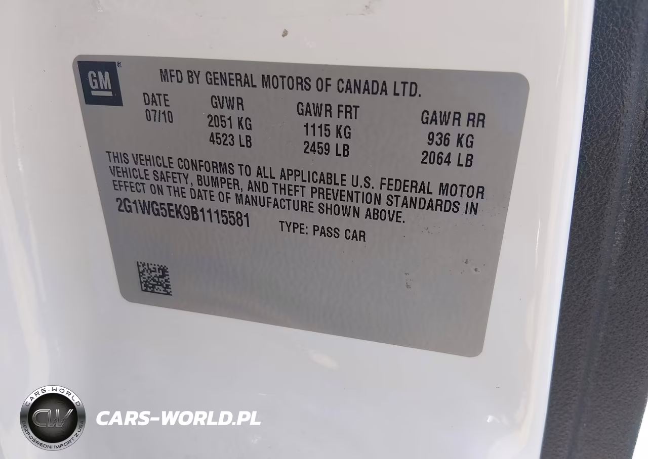 2011 Chevrolet Impala Lt VIN:2G1WG5EK9B1115581 - 9