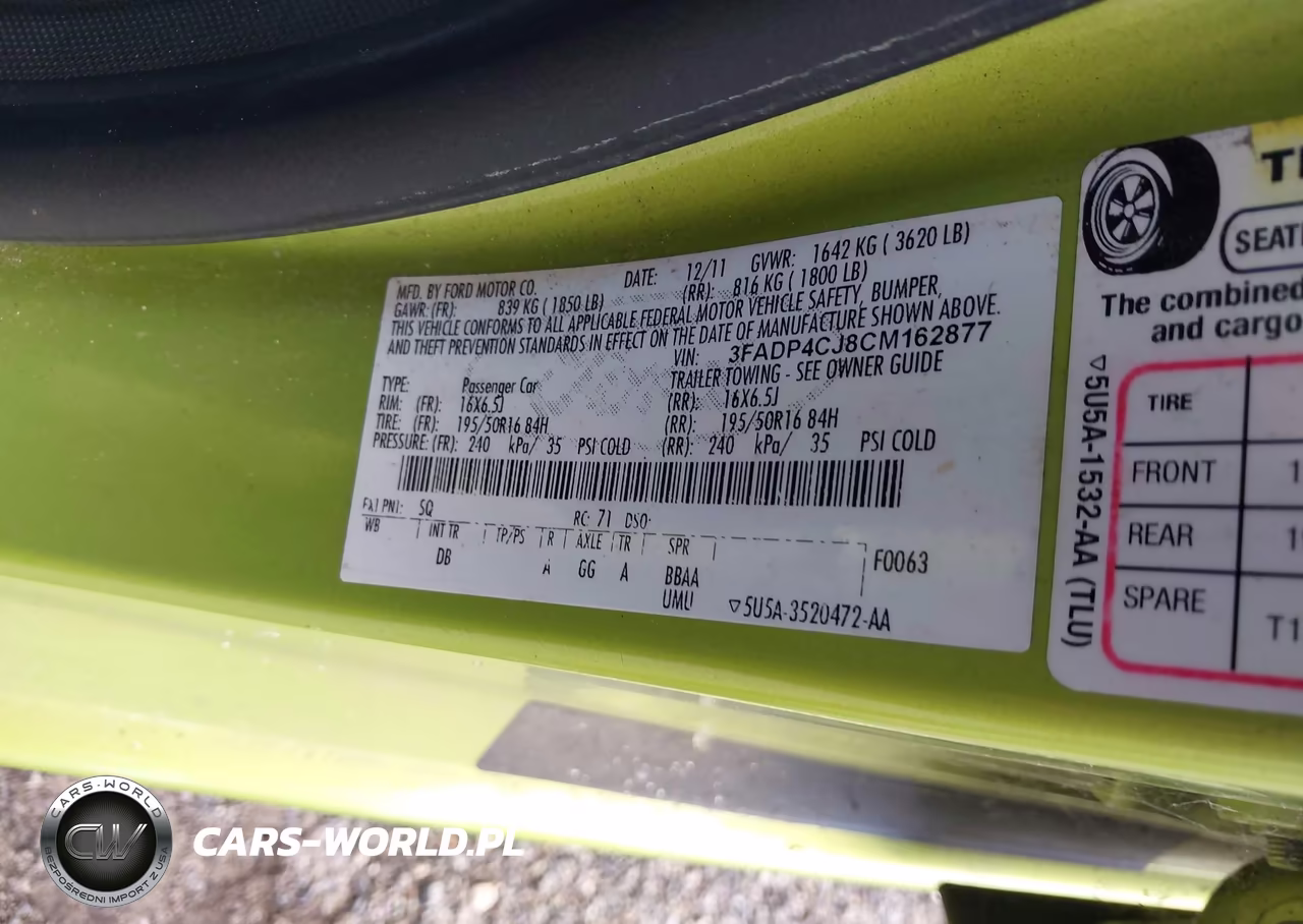 2012 Ford Fiesta Sel VIN:3FADP4CJ8CM162877 - 9