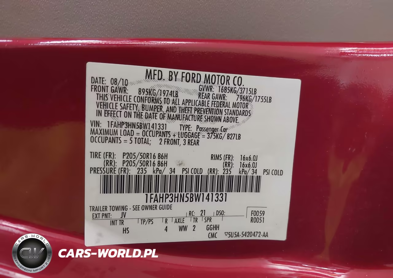 2011 Ford Focus Sel VIN:1FAHP3HN5BW141331 - 9