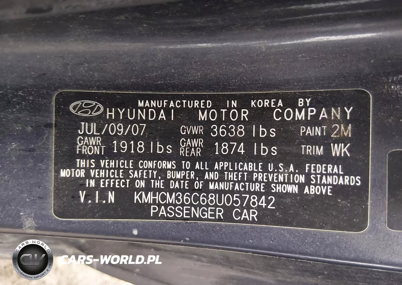 2008 Hyundai Accent Gs VIN:KMHCM36C68U057842 - 9
