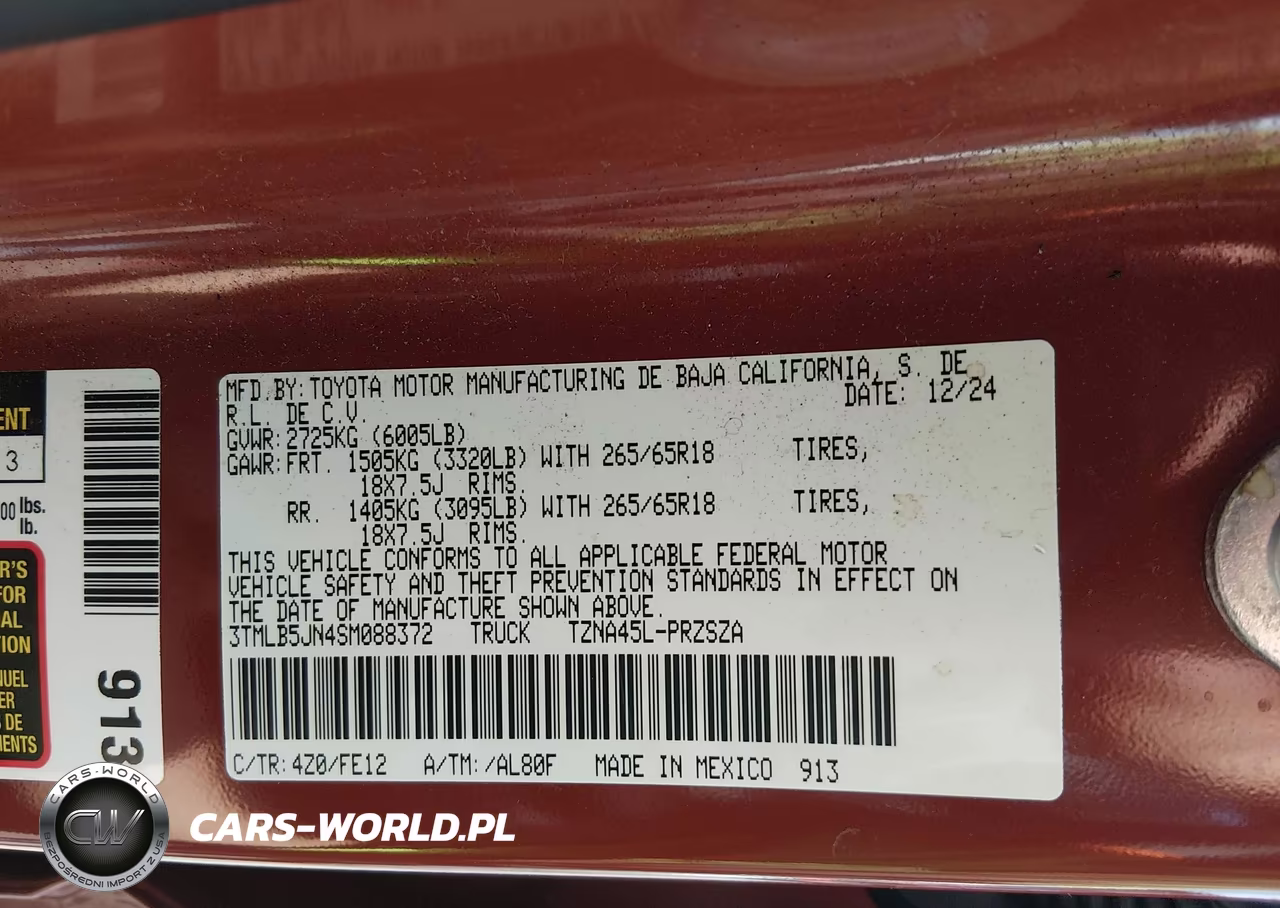 2025 Toyota Tacoma Trd Sport VIN:3TMLB5JN4SM088372 - 9