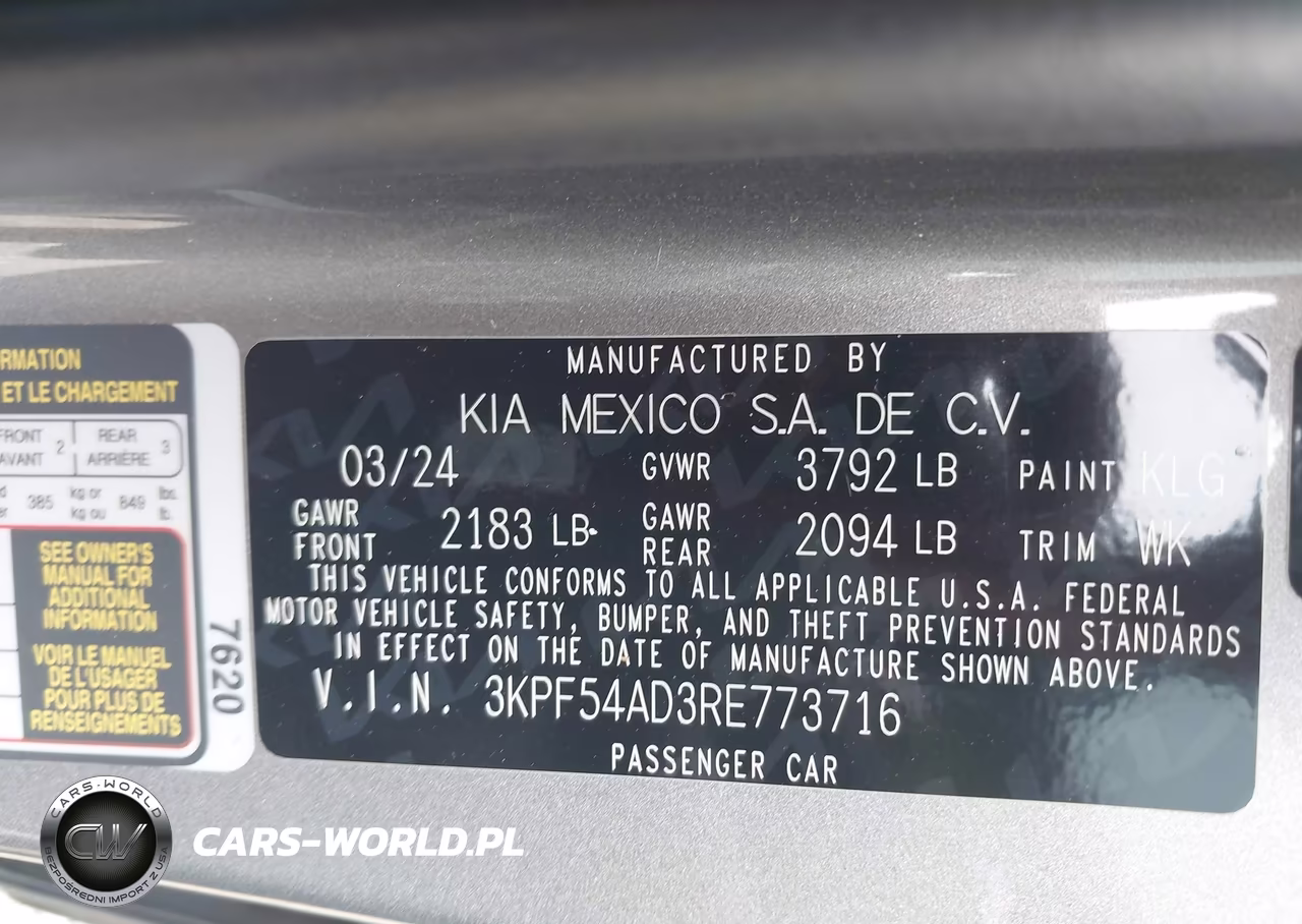 2024 Kia Forte Gt-Line VIN:3KPF54AD3RE773716 - 9