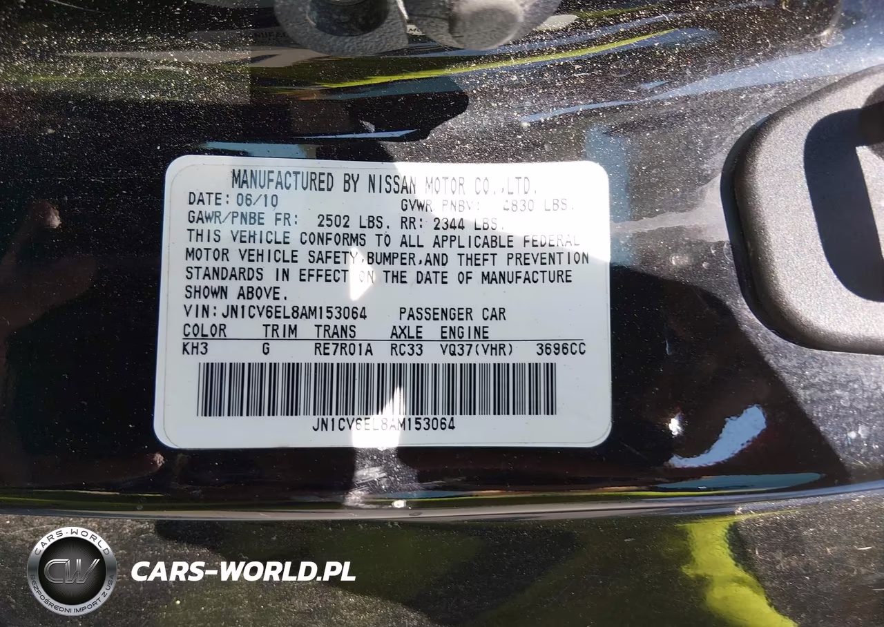 2010 Infiniti G37X VIN:JN1CV6EL8AM153064 - 9