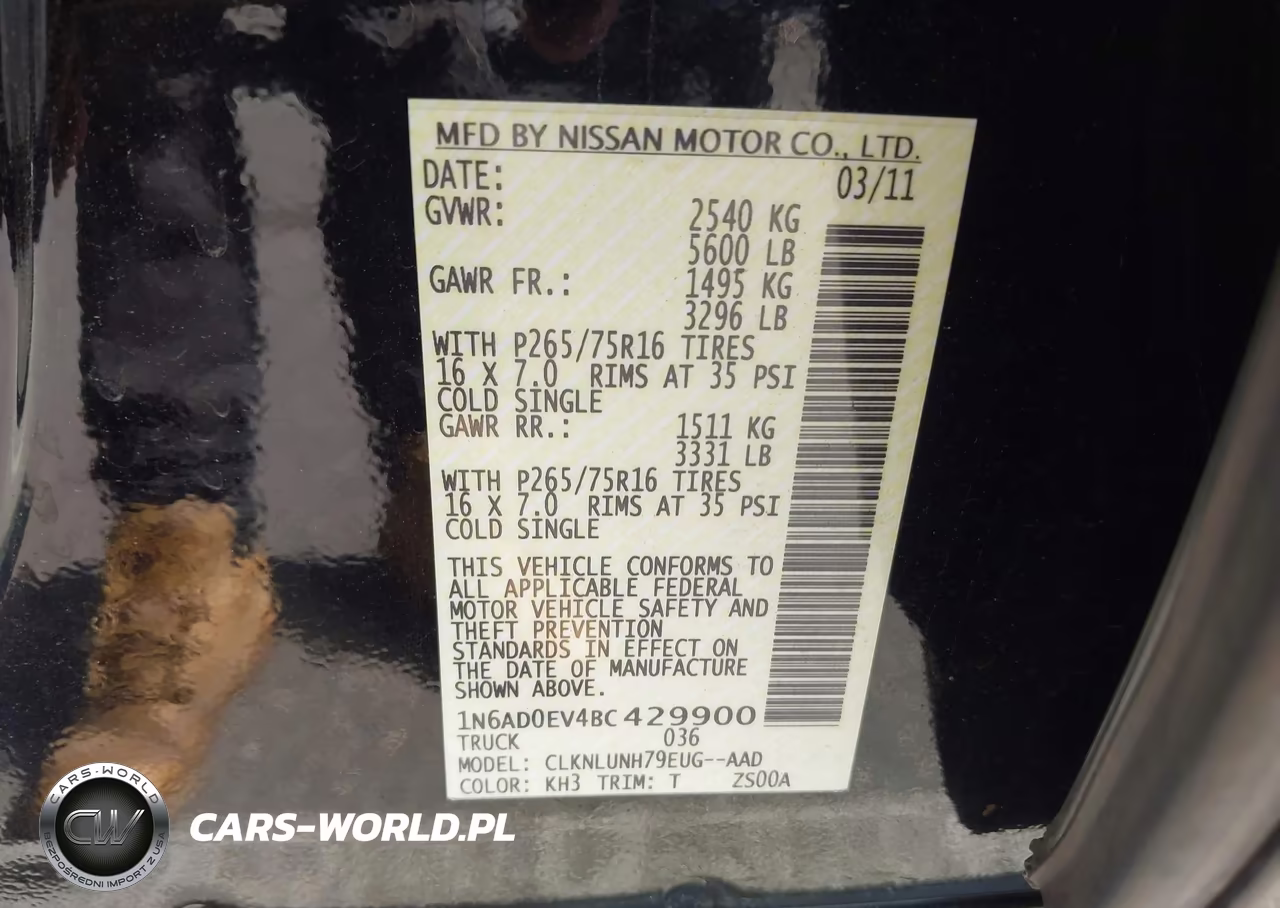 2011 Nissan Frontier Pro-4X VIN:1N6AD0EV4BC429900 - 9