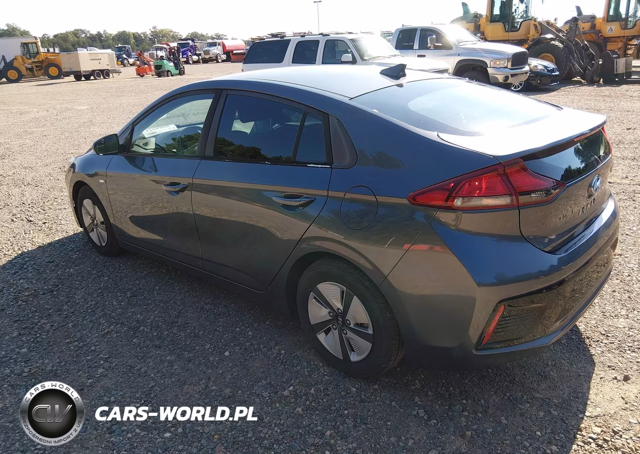 2018 Hyundai Ioniq Hybrid Blue VIN:KMHC65LC5JU076494 - 3