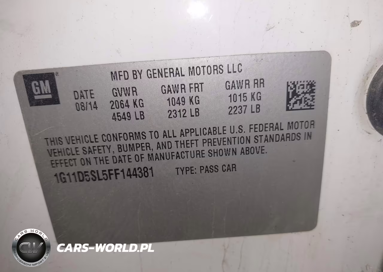 2015 Chevrolet Malibu 2Lt VIN:1G11D5SL5FF144381 - 9
