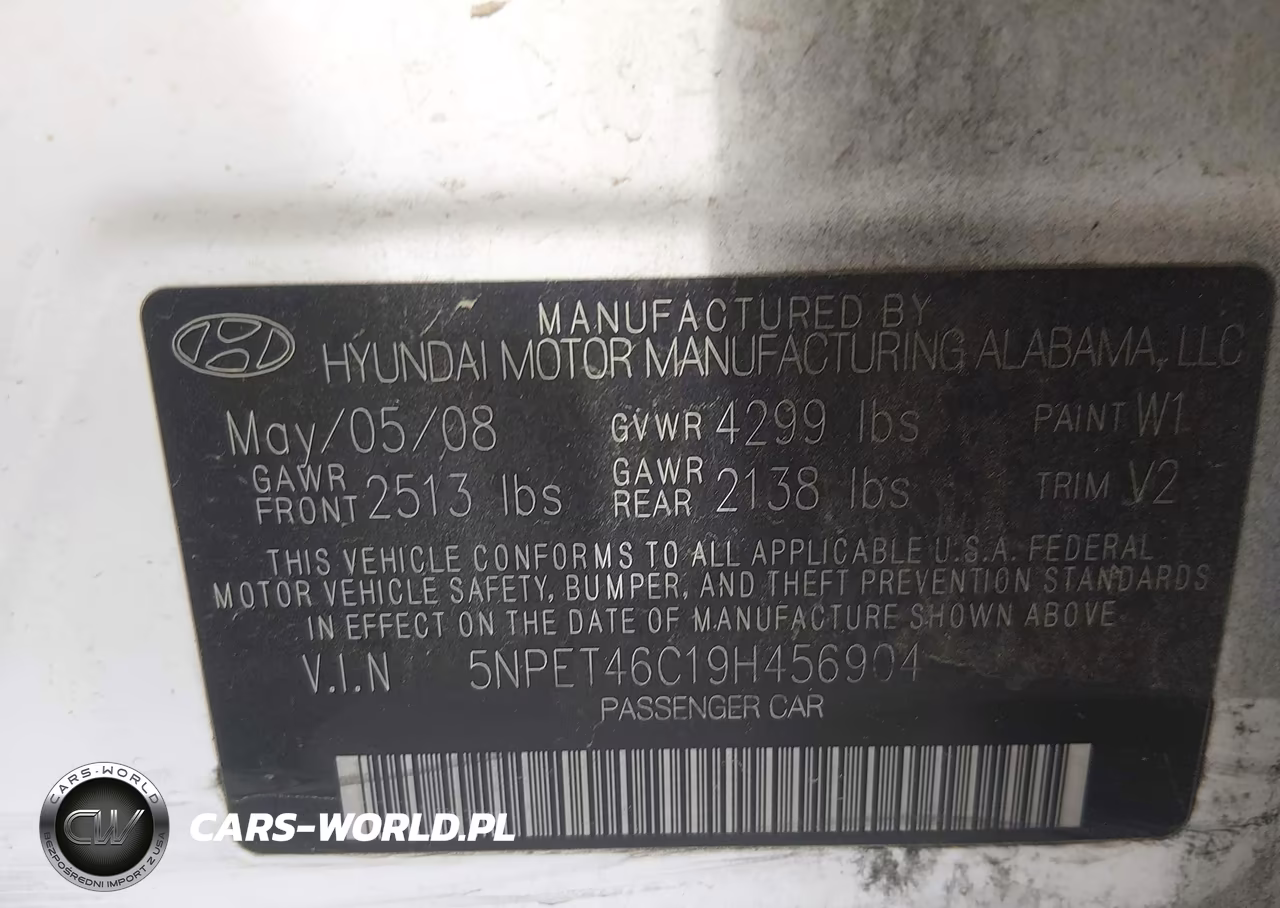 2009 Hyundai Sonata Gls VIN:5NPET46C19H456904 - 9