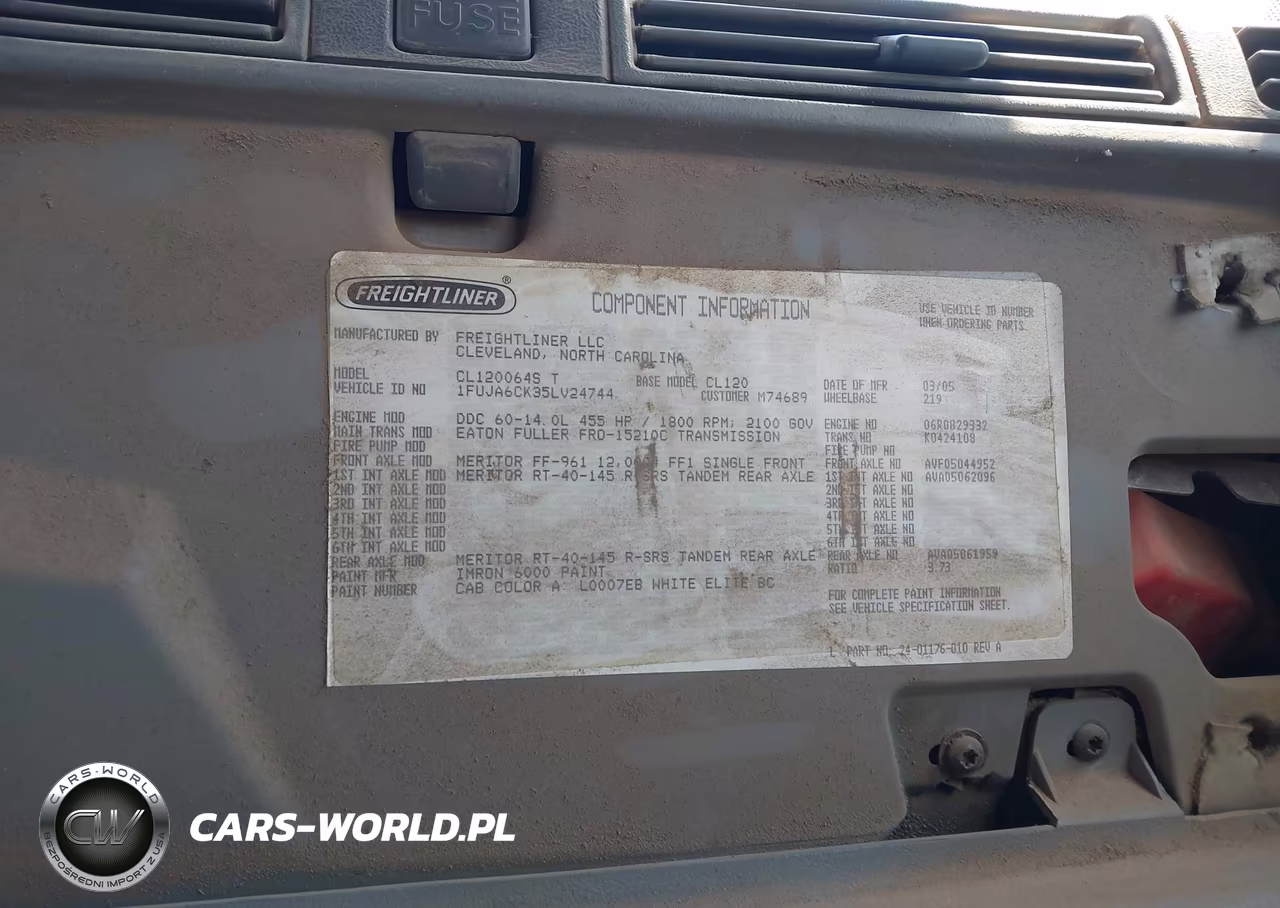 2005 Freightliner Conventional Columbia VIN:1FUJA6CK35LV24744 - 8