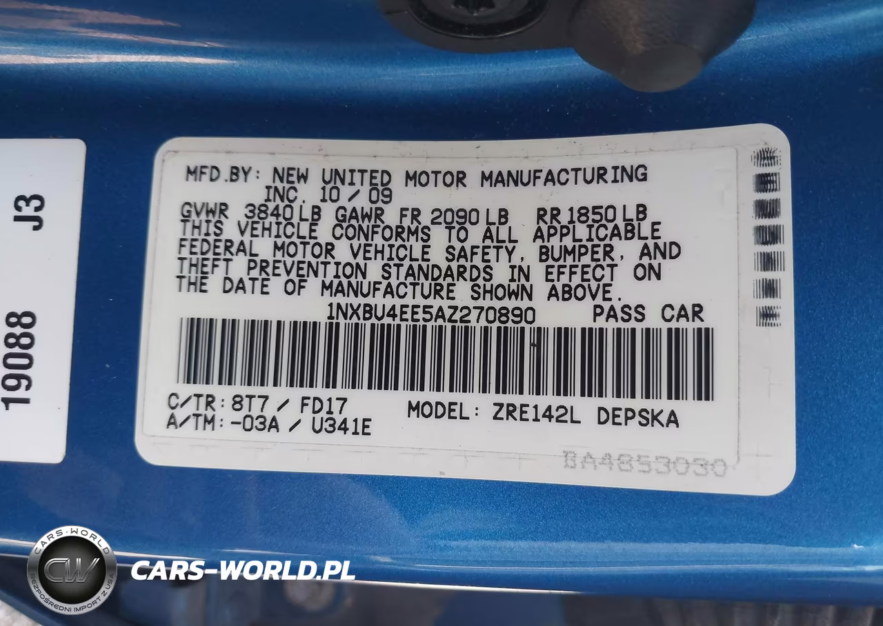 2010 Toyota Corolla S VIN:1NXBU4EE5AZ270890 - 9