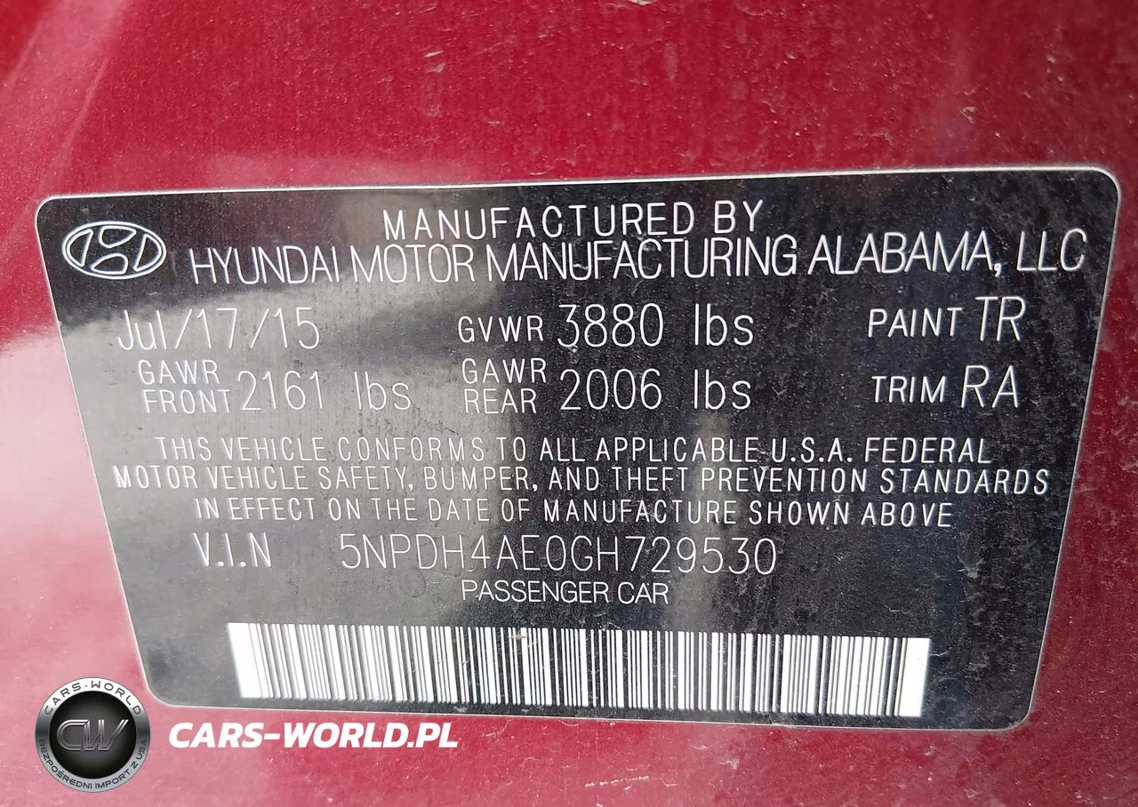 2016 Hyundai Elantra Se VIN:5NPDH4AE0GH729530 - 9
