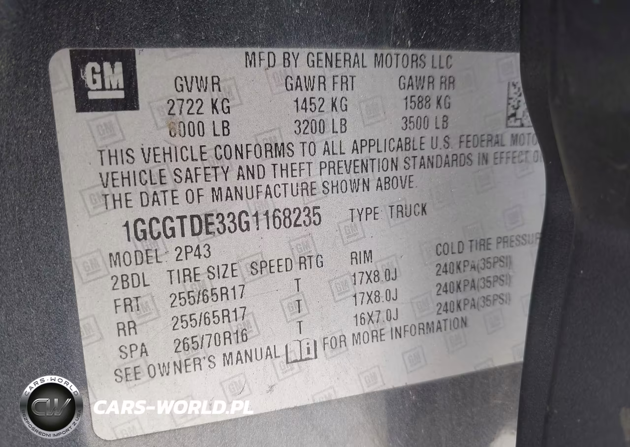 2016 Chevrolet Colorado 4Wd Z71 VIN:1GCGTDE33G1168235 - 9