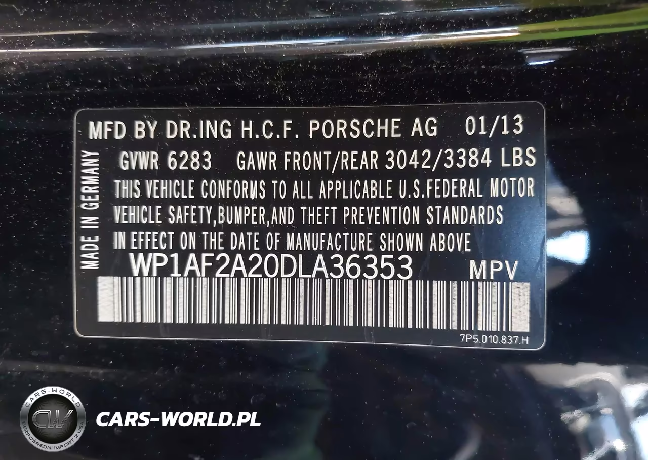 2013 Porsche Cayenne Diesel VIN:WP1AF2A20DLA36353 - 9