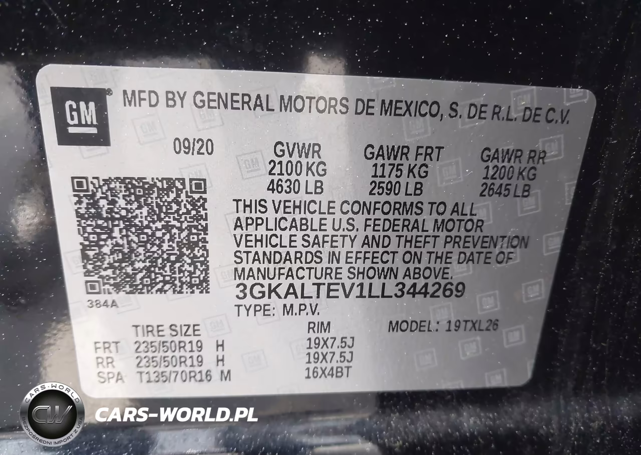 2020 GMC Terrain Awd Sle VIN:3GKALTEV1LL344269 - 9